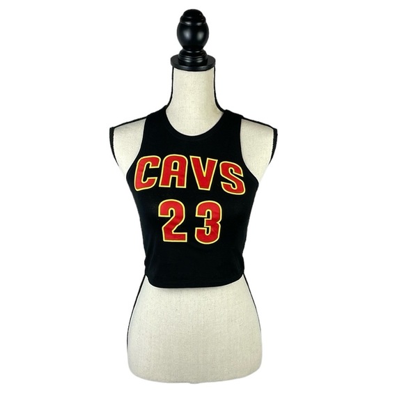 SHEIN Cleveland Cavaliers Lebron Womens Crop Shirt SZ S/XS Snug Fit Stretch - Picture 1 of 9